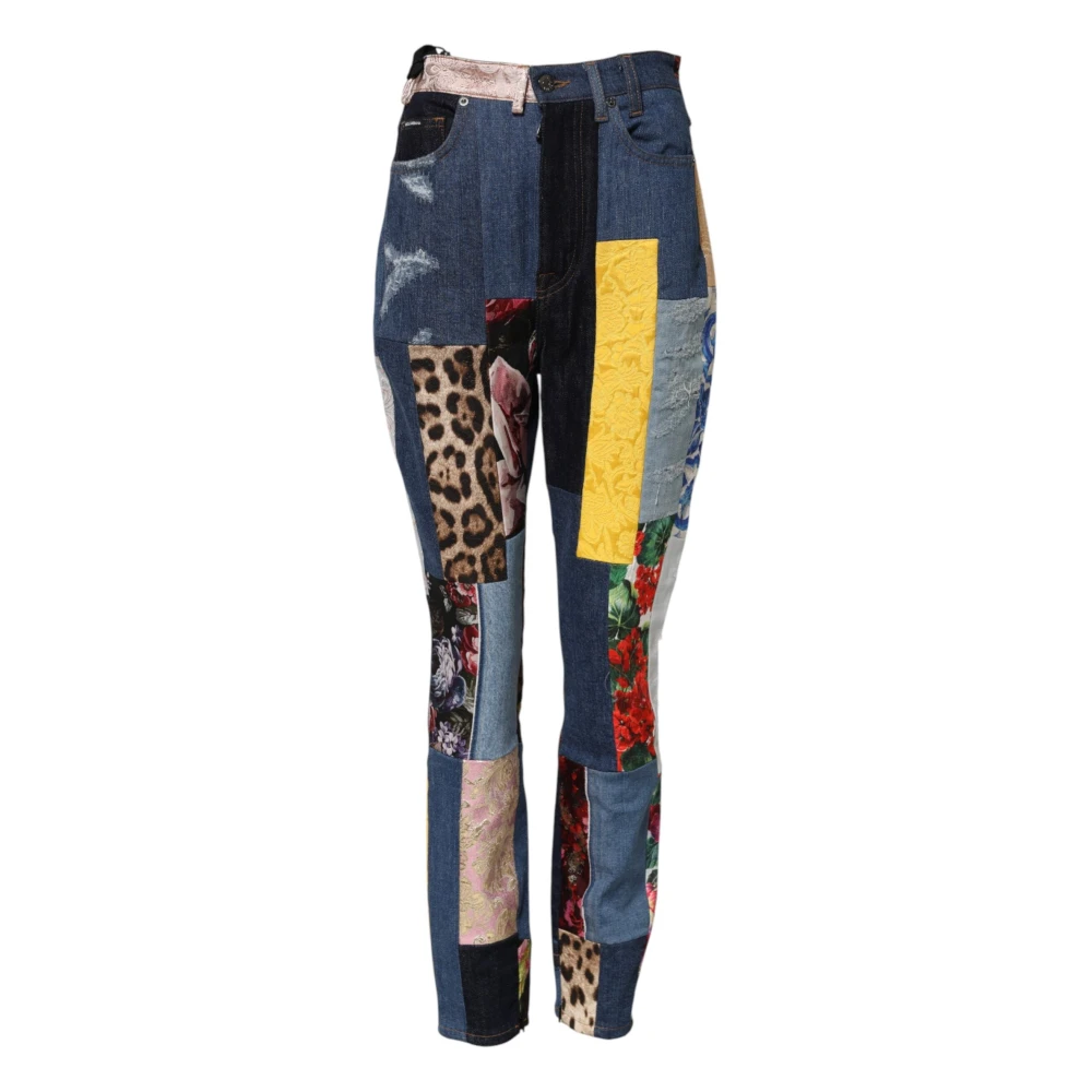 Dolce & Gabbana Women's Patchwork Skinny Denim Jeans