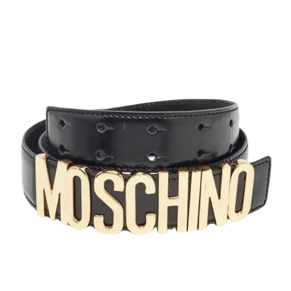 Moschino Pre-Owned Pre-owned Leather belts Black Dames