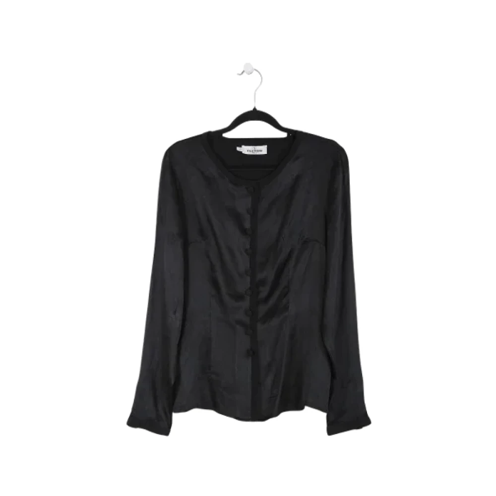 Valentino Vintage Pre-owned Silk tops Black Dames