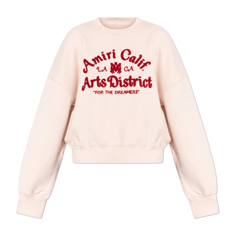 Amiri Sweatshirt met geborduurd patroon Pink Dames