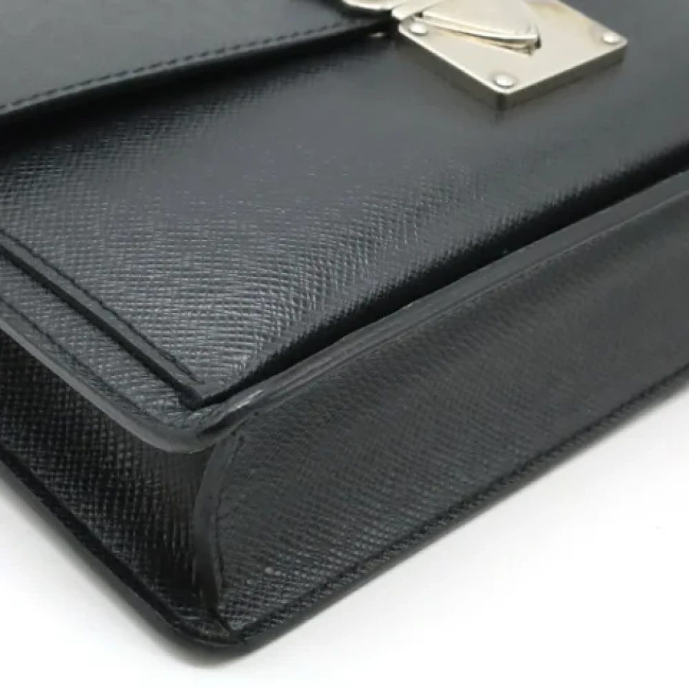 Louis Vuitton Vintage Pre-owned Leather clutches Black Dames