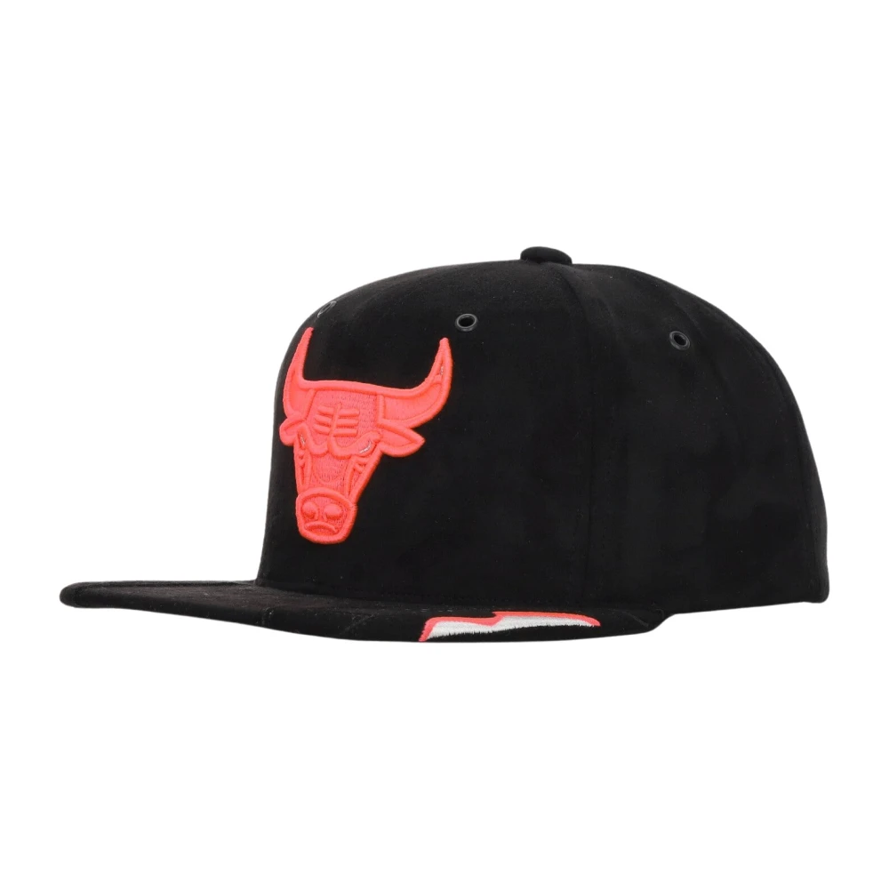 Mitchell & Ness Chicago Bulls Snapback Pet Zwart Fuchsia Black Heren