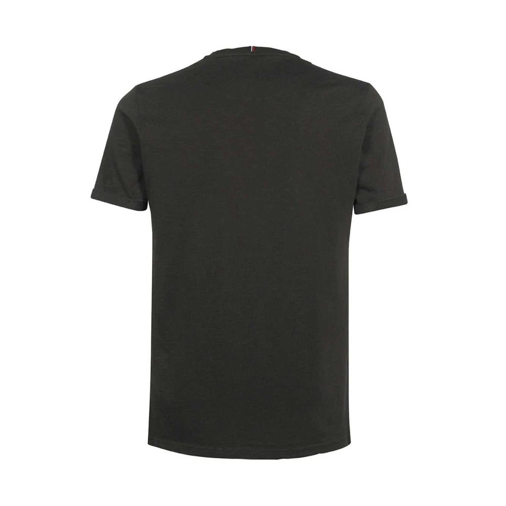 Les Deux Geribbelde katoenen T-shirt Black Heren