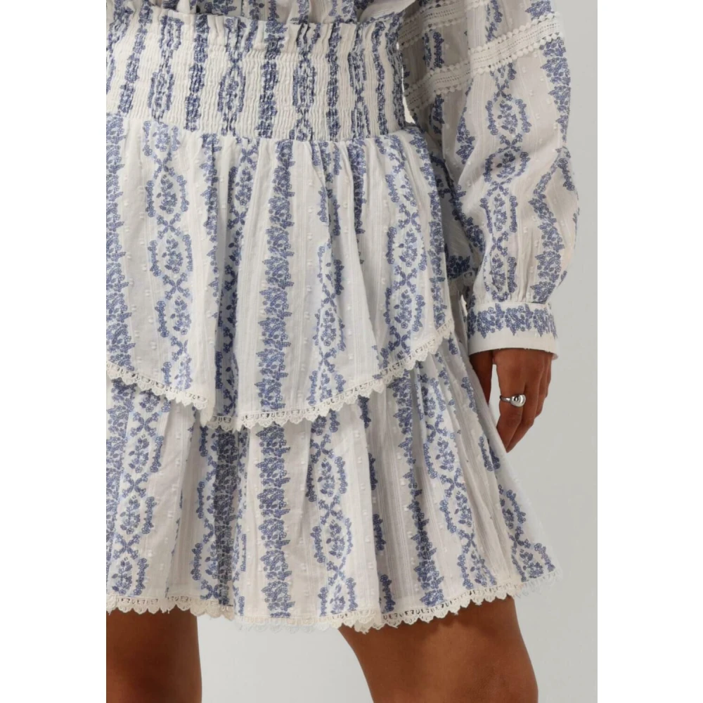 Y.A.S Blauw en wit minirok Multicolor Dames