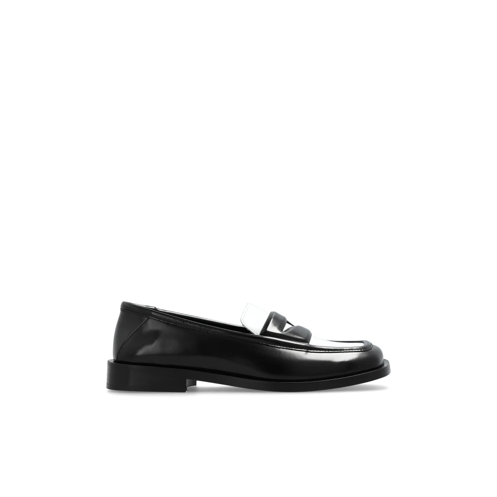 The Attico Women's Black Leather Shoes Amanda Size 8 Uk
