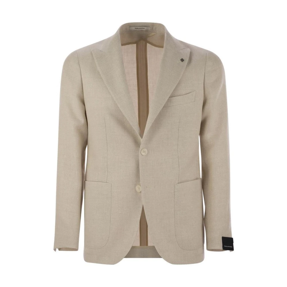 Tagliatore Men's Beige Blazers, Xl, Single-Breasted Blazer