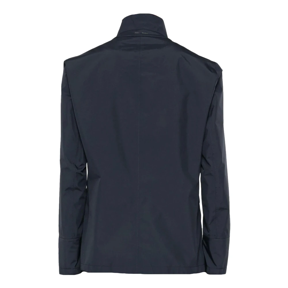 Herno Marineblauwe Lichtgewicht Jas Blue Heren