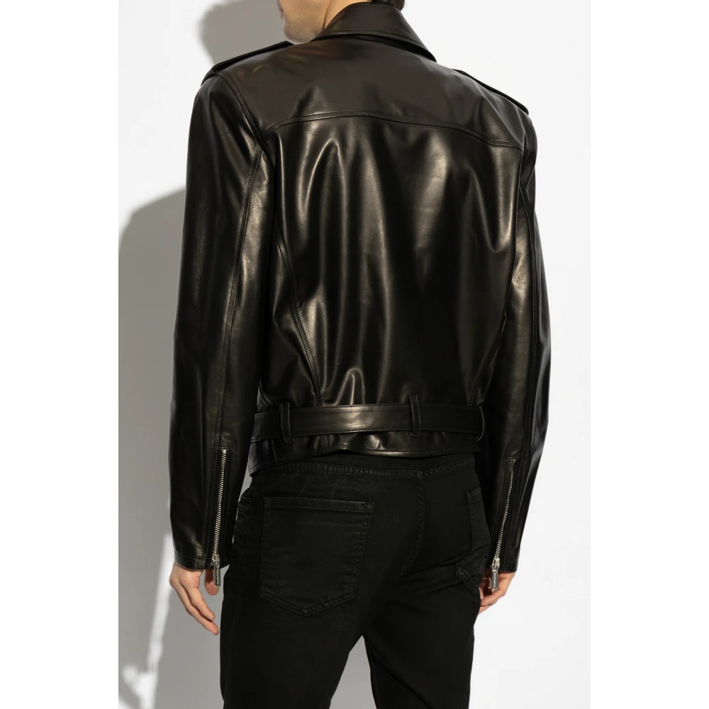 Dsquared2 Leren jas Black Heren