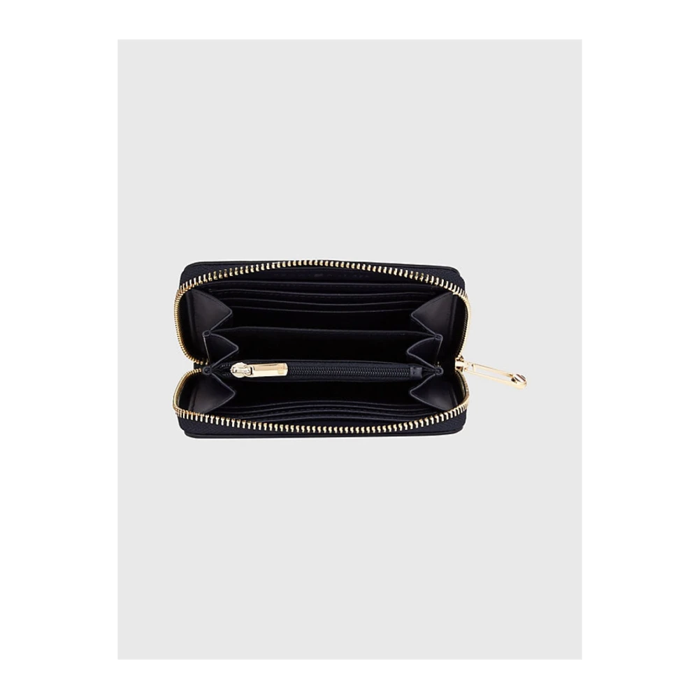 Tommy Hilfiger Blauwe PU Leren Portemonnee met Metalen Logo Blue Dames