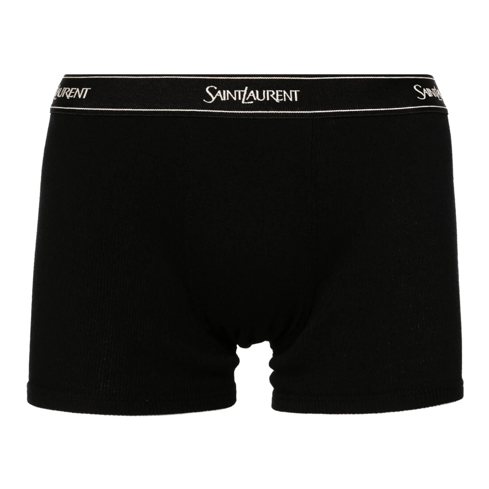 Saint Laurent Logo Boxer Briefs Black Heren