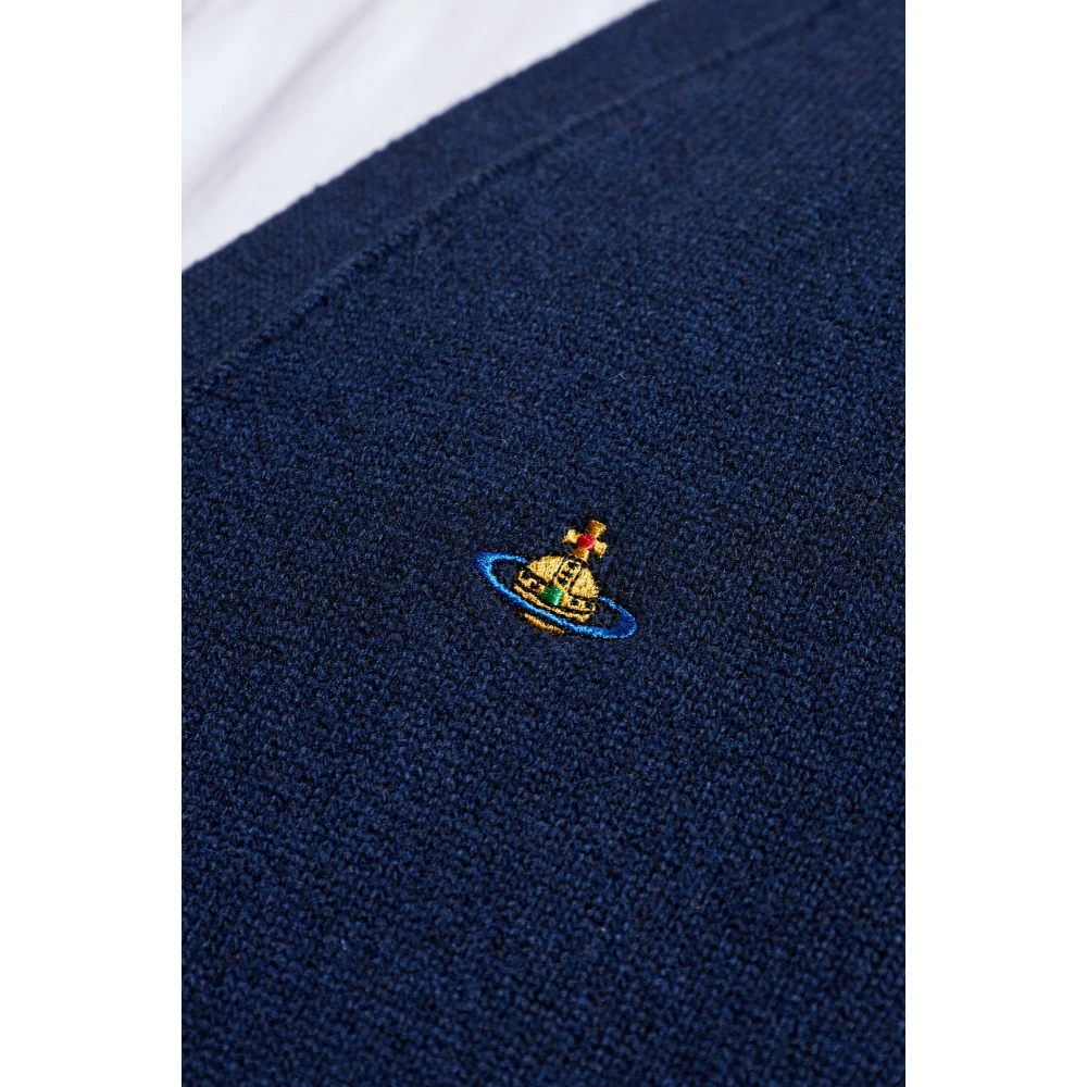 Vivienne Westwood Cardigan met Cashmere Mix Blue Heren
