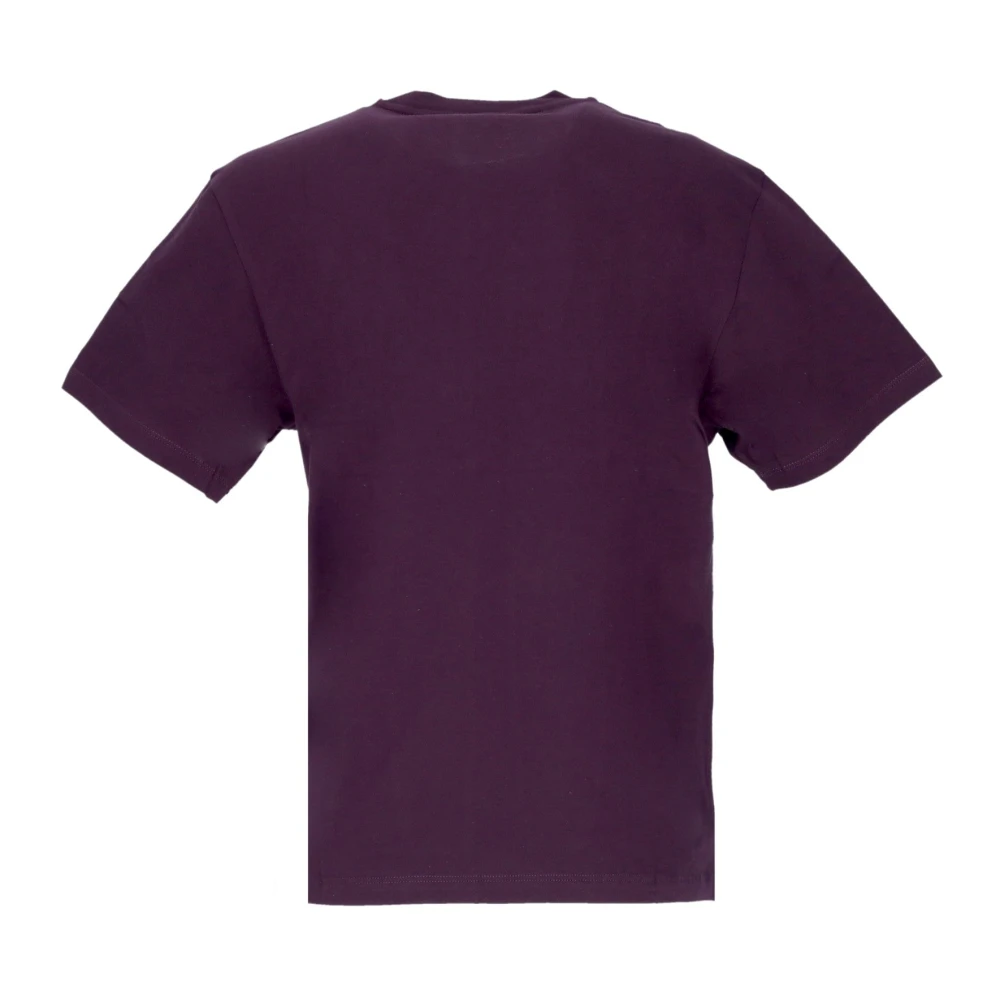 Carhartt WIP Donker Pruim Zilver Tee Crew Neck Shirt Purple Dames