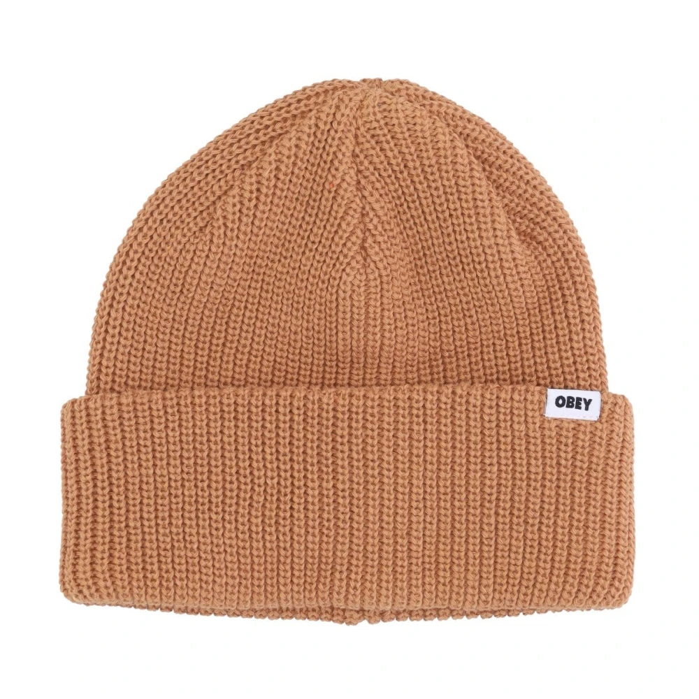 Obey Bruine Suiker Beanie Hoed Brown Heren