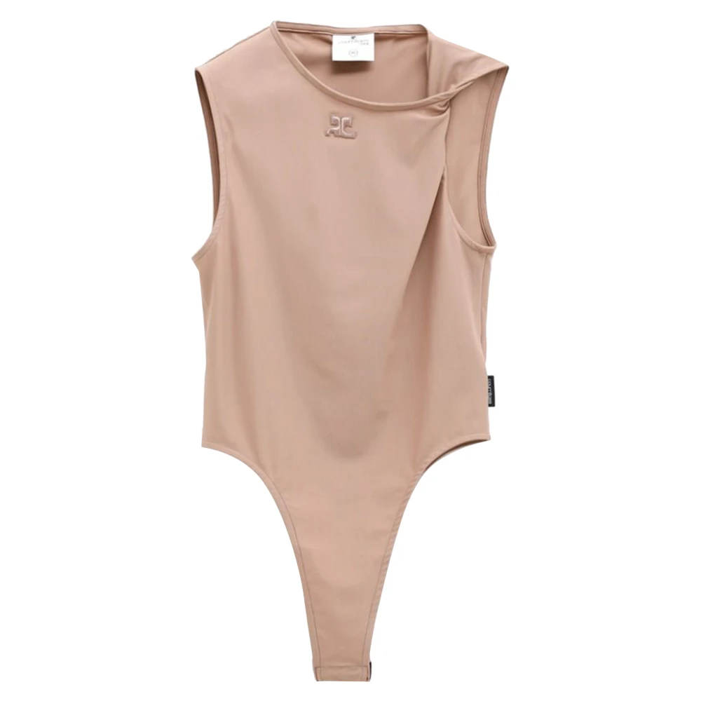 Courrèges Veelzijdige Dames Body Shirt Beige Dames