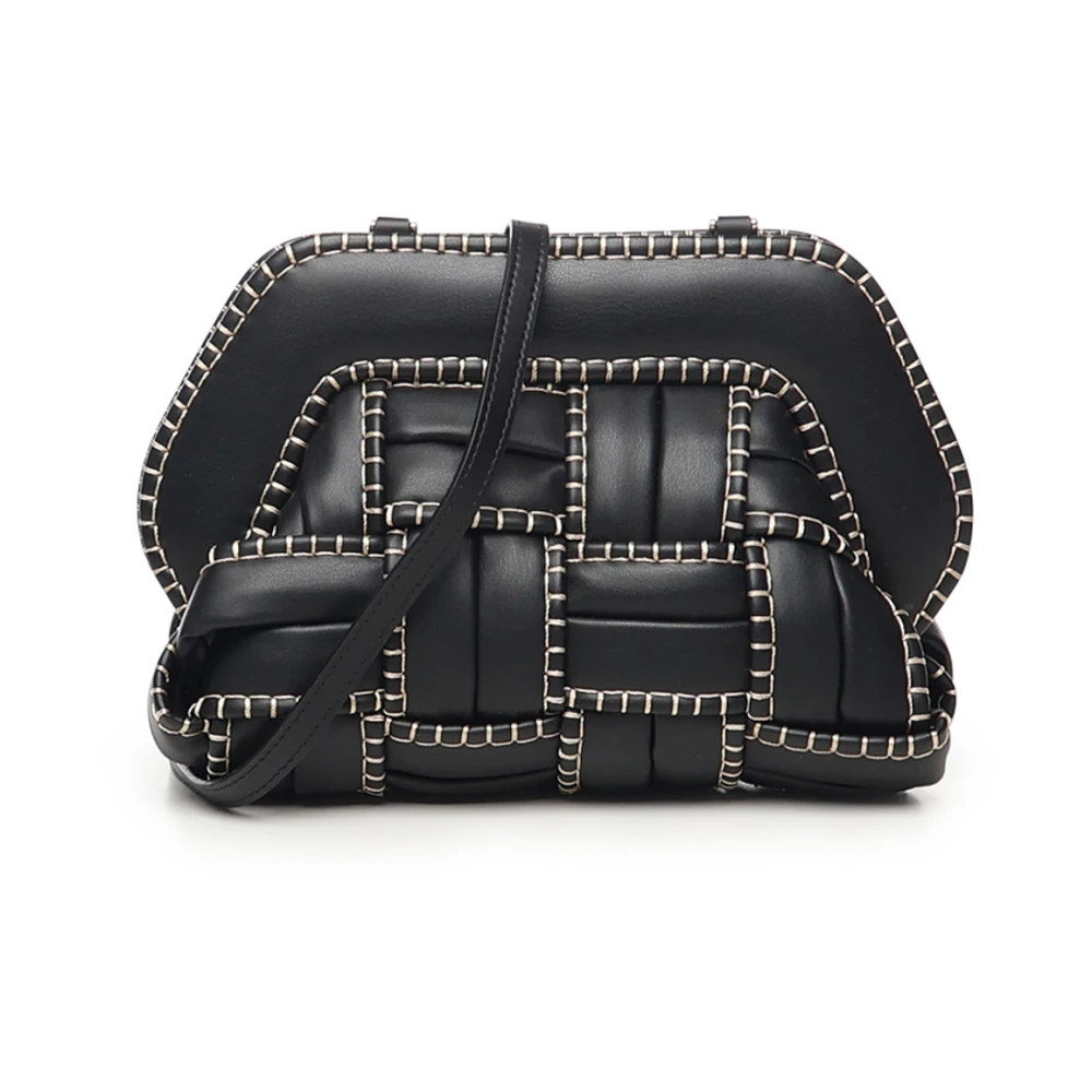 Themoirè Women's Black Tia Clutch
