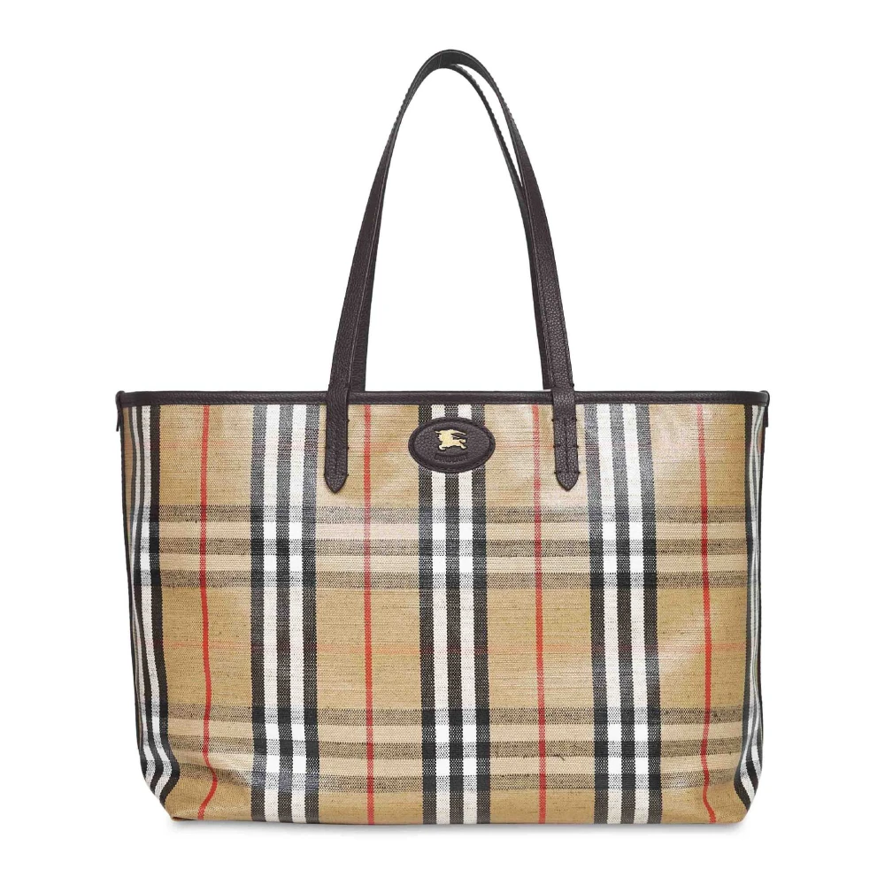 Burberry Women's Beige Shopping Bags, One Size, Highlands Medium Tote
