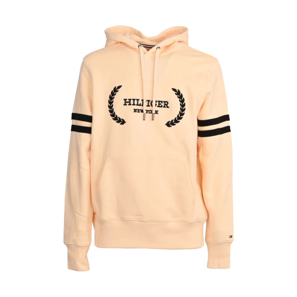 Tommy Hilfiger Retro hoodie van puur katoen Brown Heren