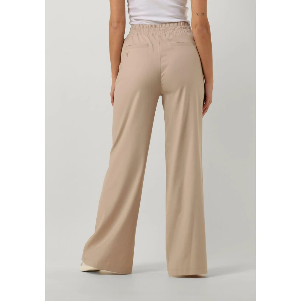 Alix The Label Wijde broeken voor trendy vrouwen Beige Dames