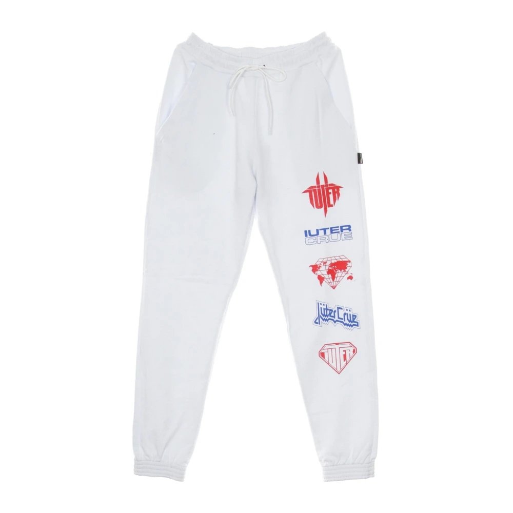 Iuter Witte Tracksuit Broek met Horns 2.0 White Heren