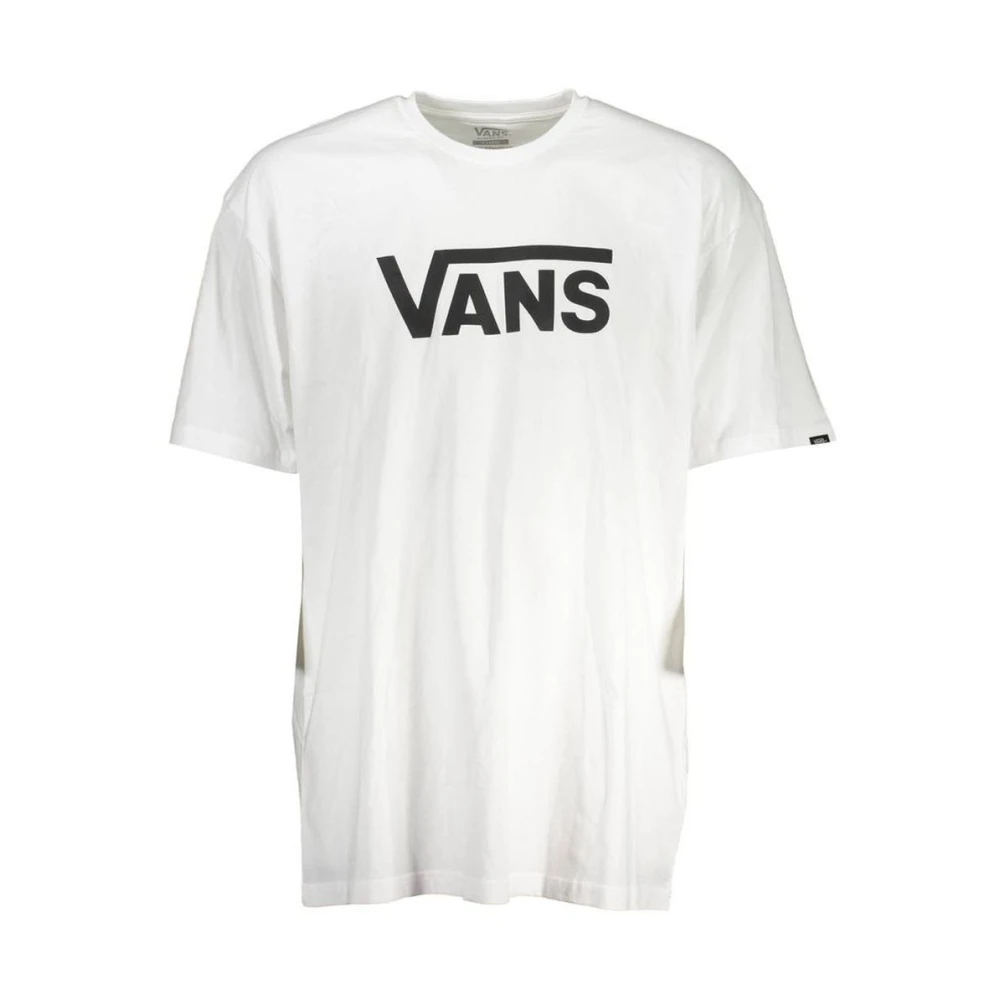 Vans Men's White Iconic Logo Crew Neck T-Shirt - T-Shirts - Xl - Tops