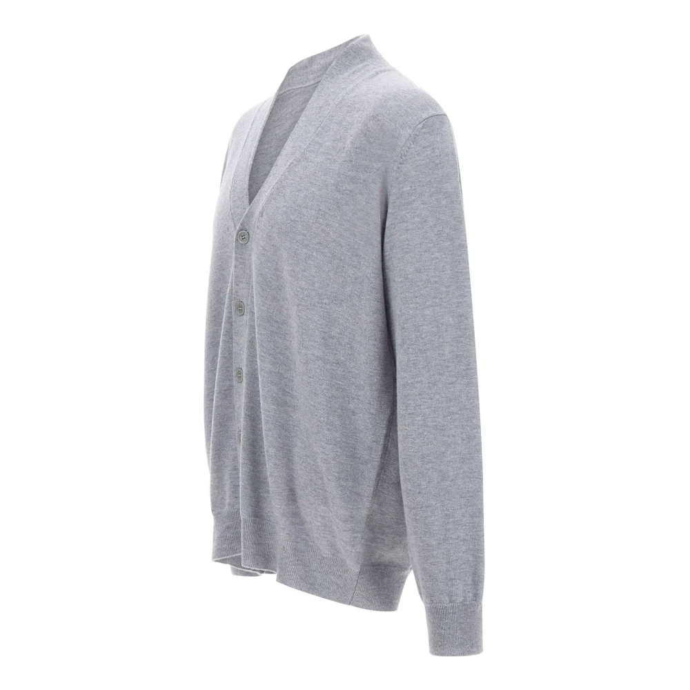 Kangra Merino Wol Vest Parel Grijs V-Hals Gray Heren