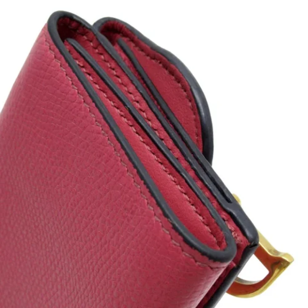 Dior Vintage Pre-owned Leather wallets Pink Dames