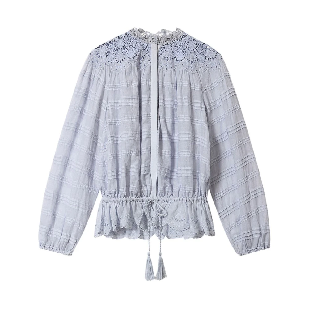 Marant Étoile Women's Blue Blouses, S, Polly Cotton Blouse