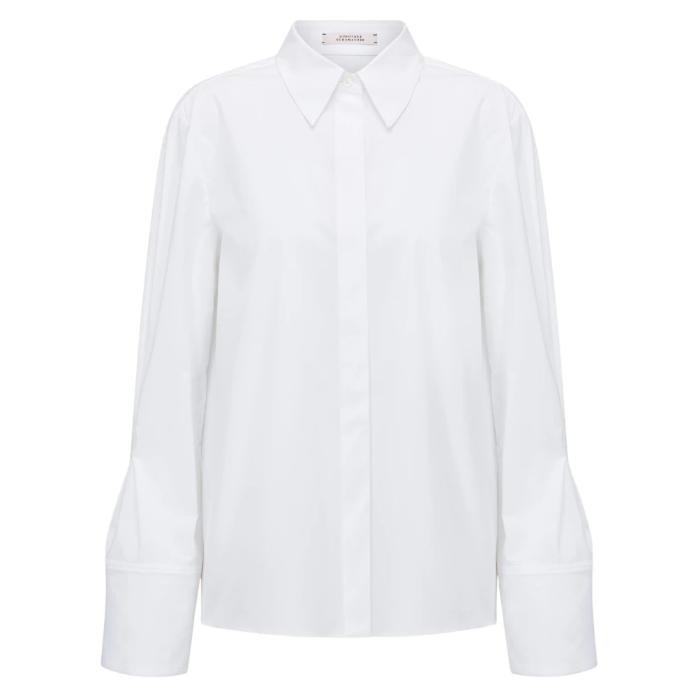 Dorothee Schumacher Women's White Poplin Power Blouse