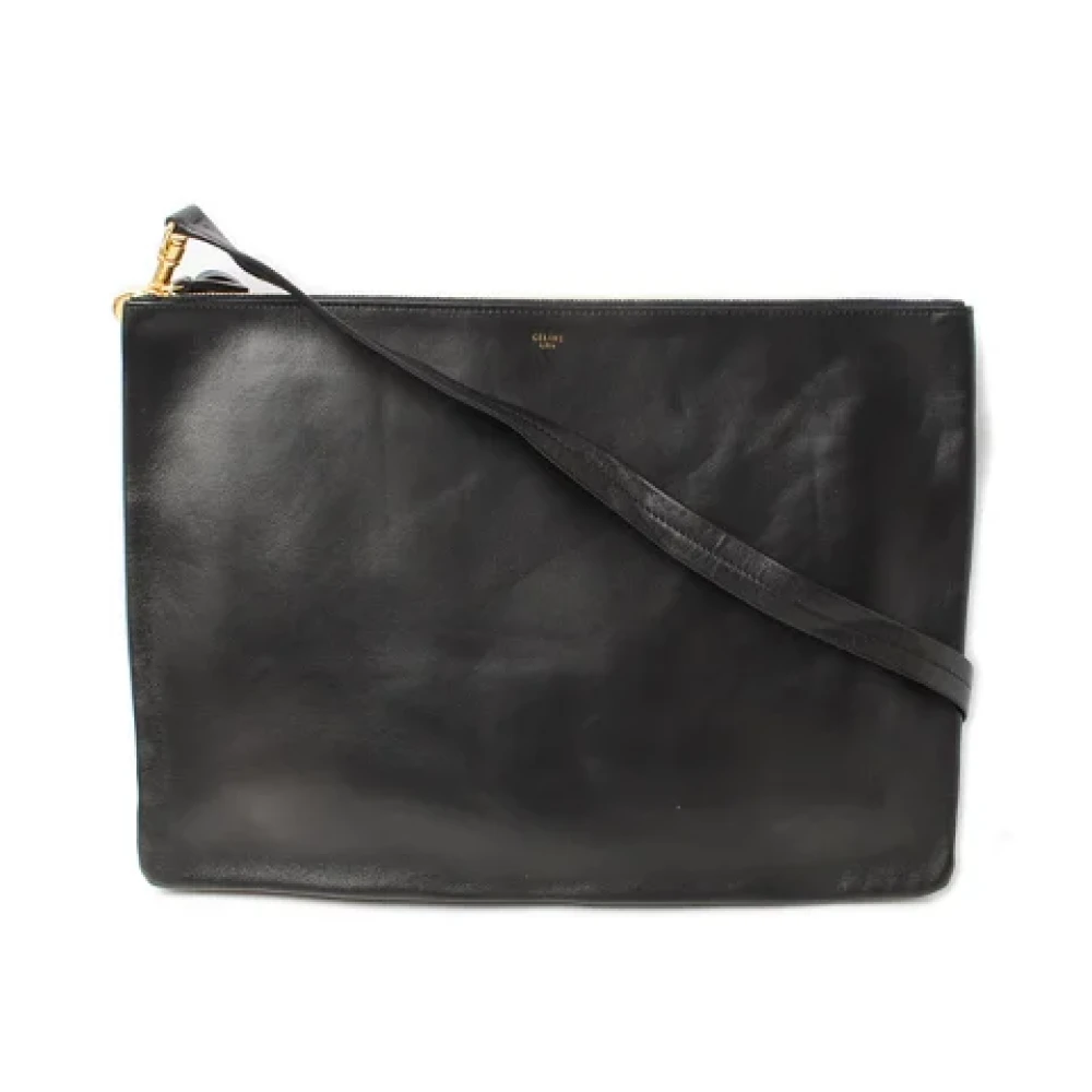 Celine Vintage Pre-owned Leather celine-bags Black Dames