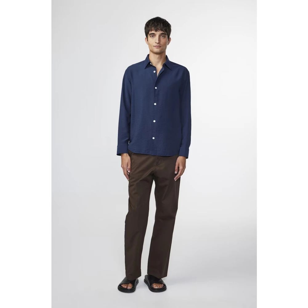 Nn07 Shirts Blue Heren