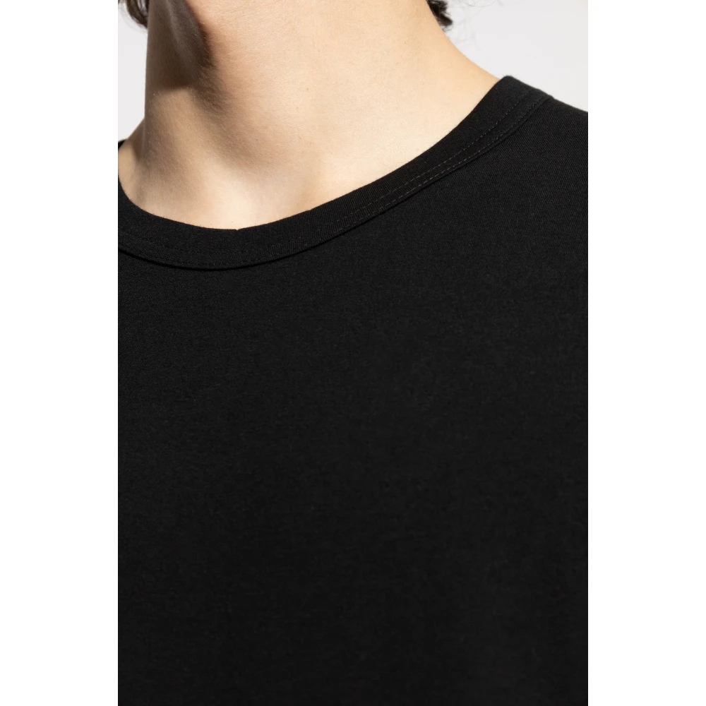 Y-3 Katoenen T-shirt Black Heren