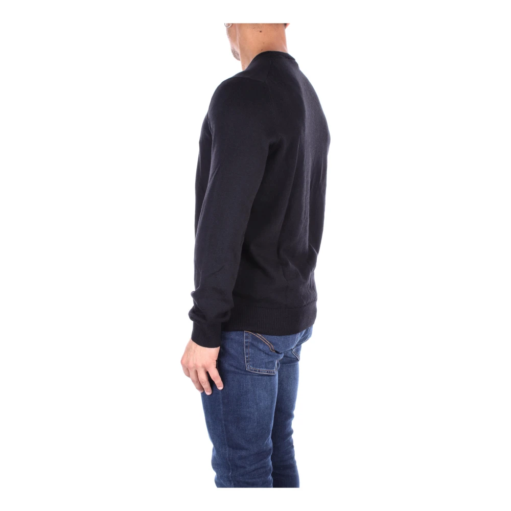 Fay Zwarte Logo Trui Black Heren