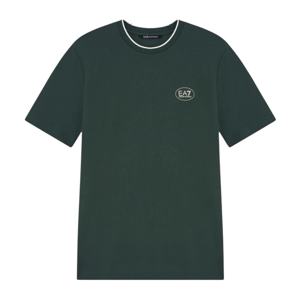 Emporio Armani Ea7 Homme Vert - T-Shirt En Jersey - Tops - Taille: S