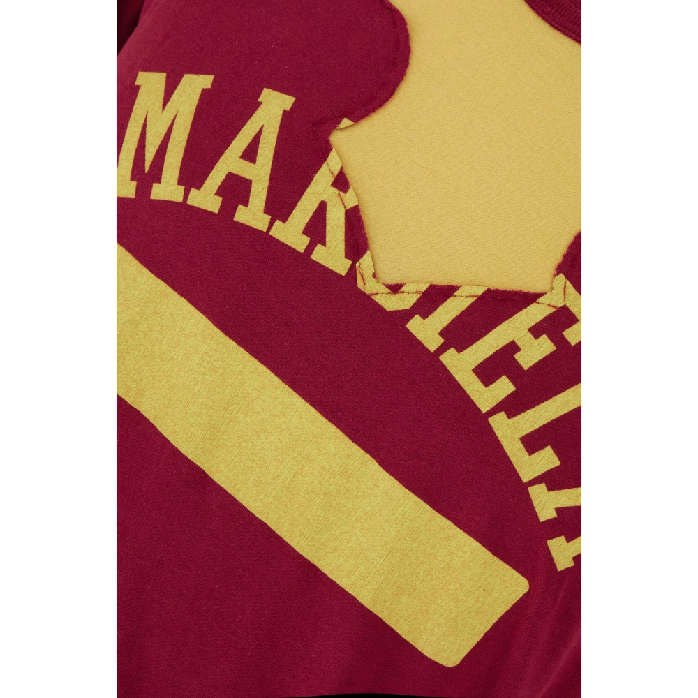 Maison Margiela Casual Katoenen T-Shirt Red Heren