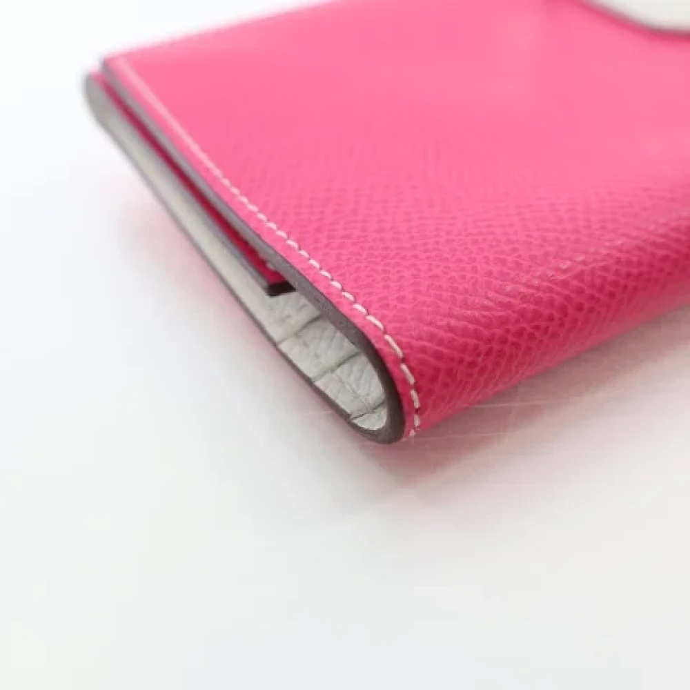 Hermès Vintage Pre-owned Leather wallets Pink Dames