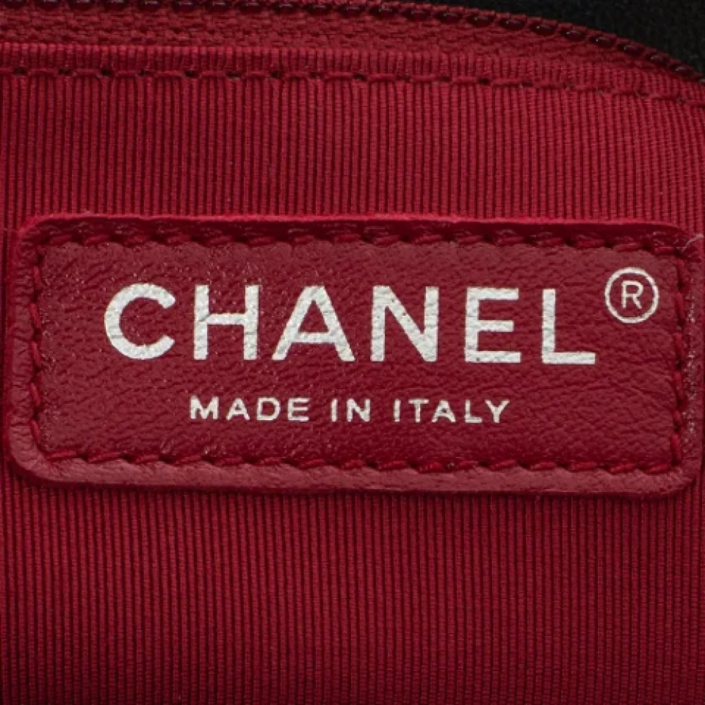 Chanel Vintage Pre-owned Leather chanel-bags Purple Dames