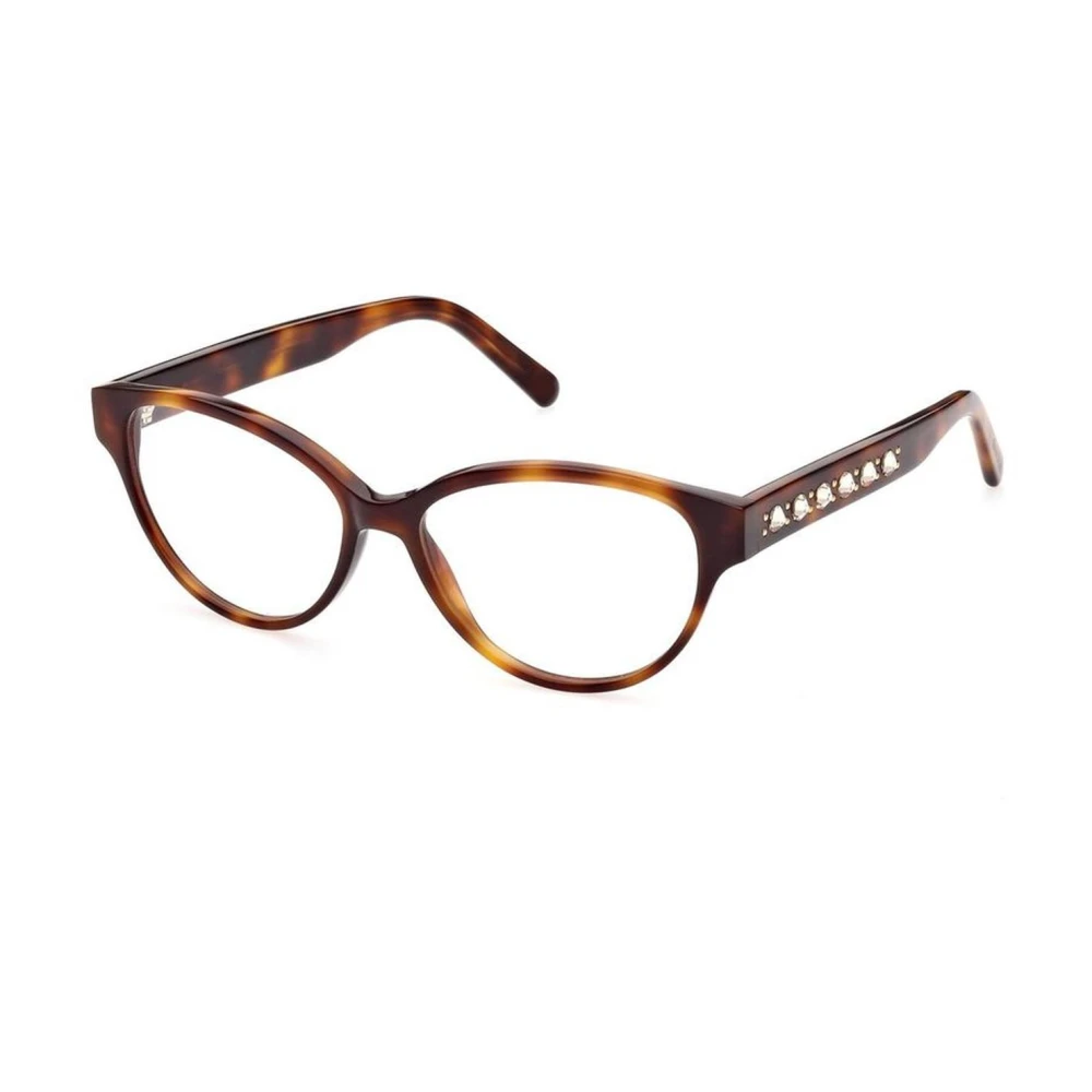 Swarovski Bruine plastic montuurbril met Havana-armband Brown Dames