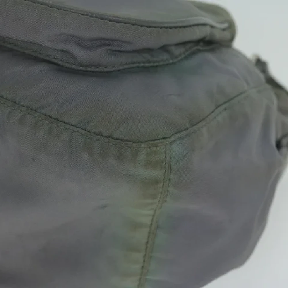 Prada Vintage Pre-owned Nylon prada-bags Gray Dames