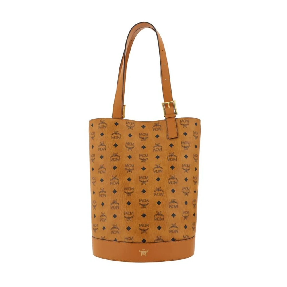 MCM Tote Bucket Tas met Verstelbare Band Brown Dames