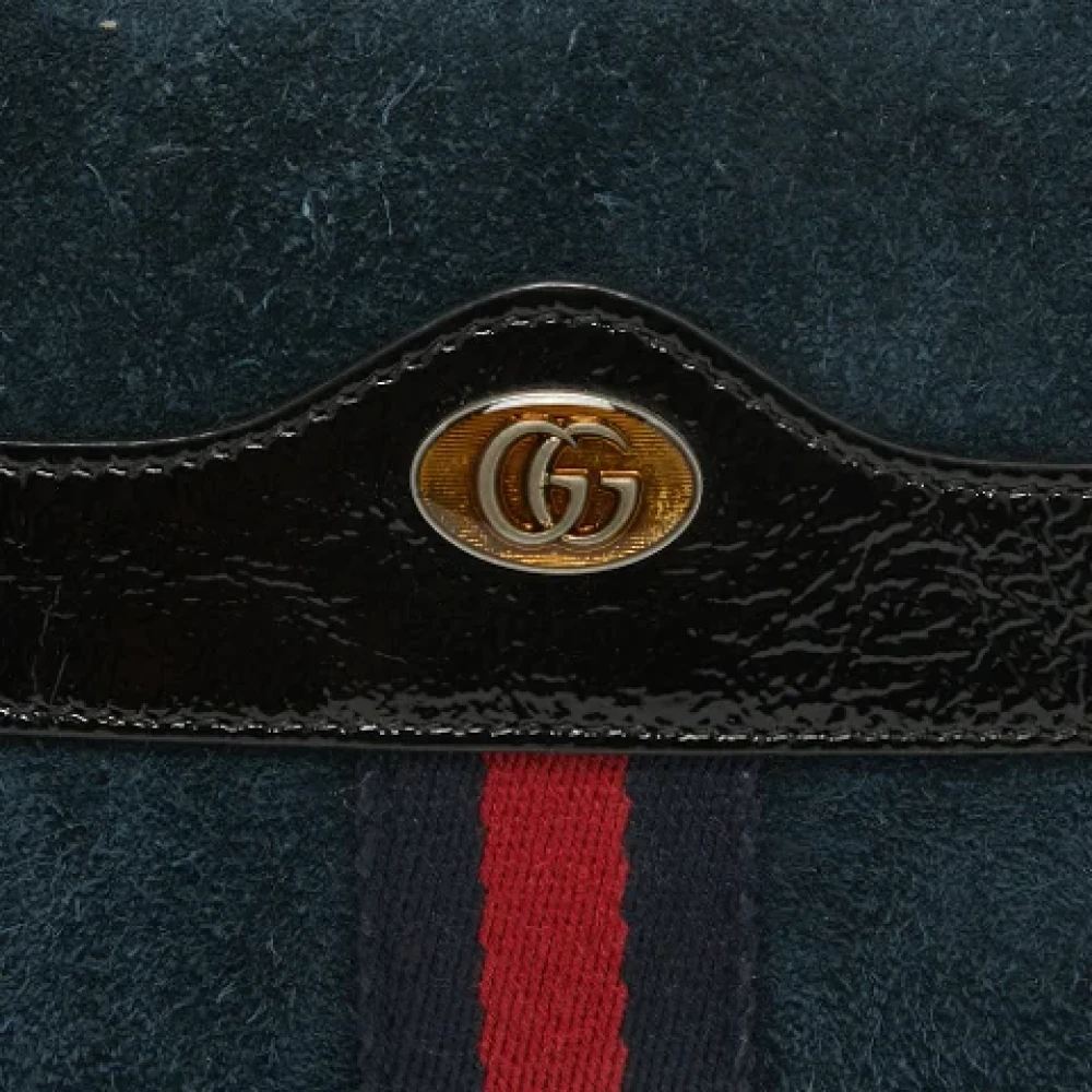 Gucci Vintage Pre-owned Fabric gucci-bags Blue Dames