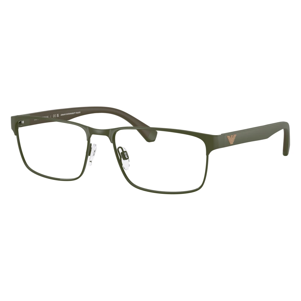 Emporio Armani Unisex Green Ea1105 Rectangle Frame