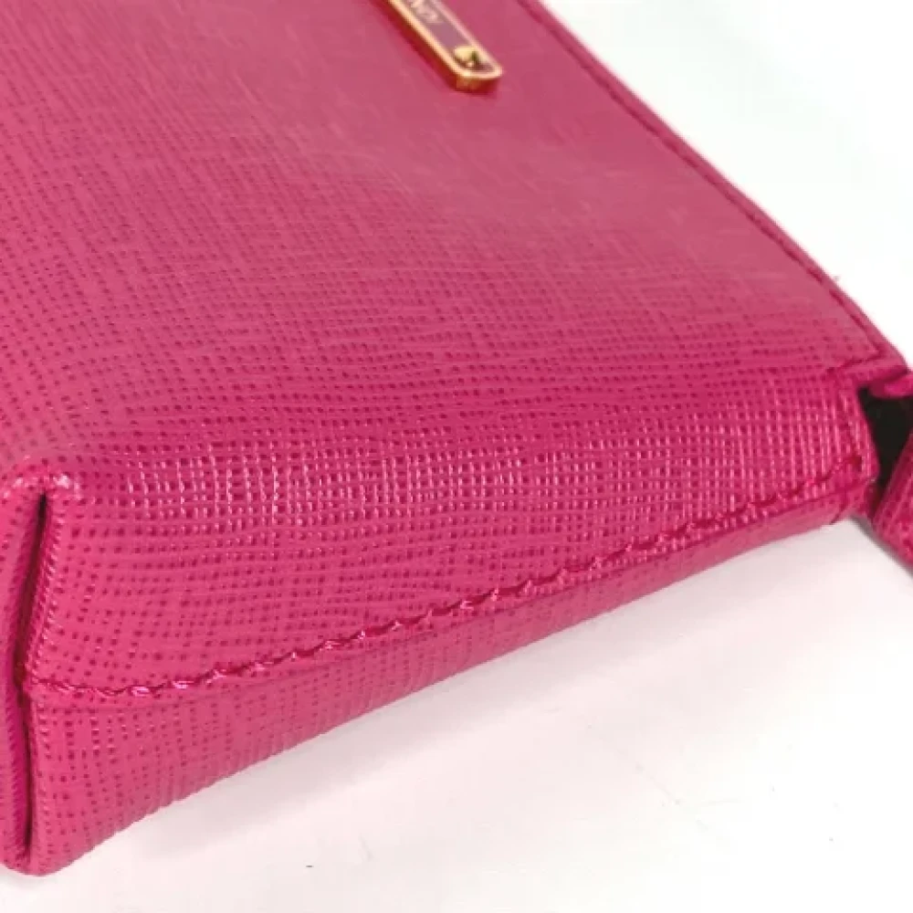 Fendi Vintage Pre-owned Leather clutches Pink Dames