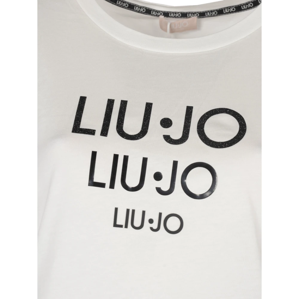Liu Jo Klassieke Ronde Hals Blouse Beige Dames