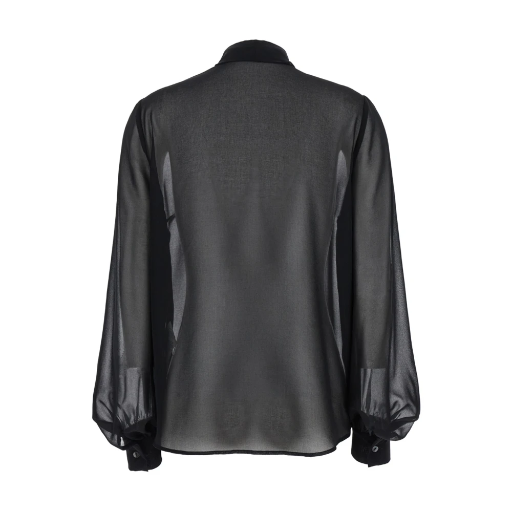P.a.r.o.s.h. Zwart Blouse Shirt Elegant Stijlvol Black Dames