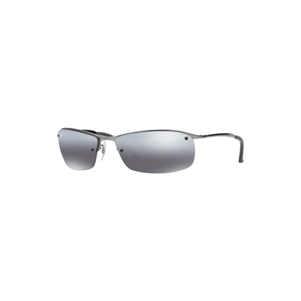 Ray-Ban Polarized Rectangular Sunglasses Rb3183 Style - Unisex - Sunglasses - Gray - 63 Mm - Accessories - Image 6