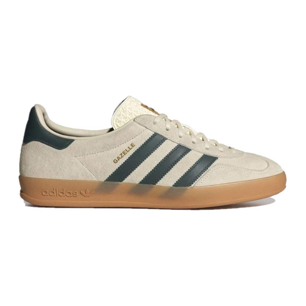 Adidas Originals Vintage Gazelle Indoor Sneakers Cream White Green White, Herr