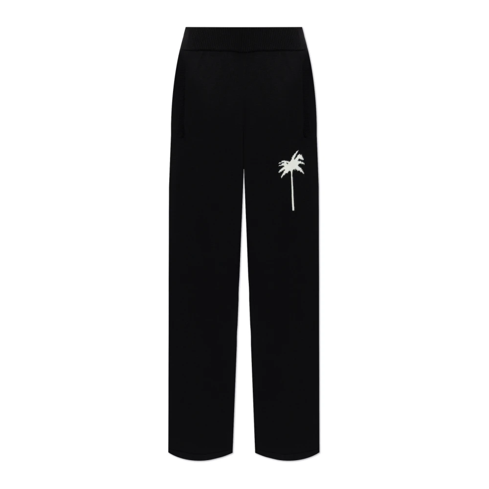 Palm Angels Trainingsbroek met wijde pijpen Black Heren