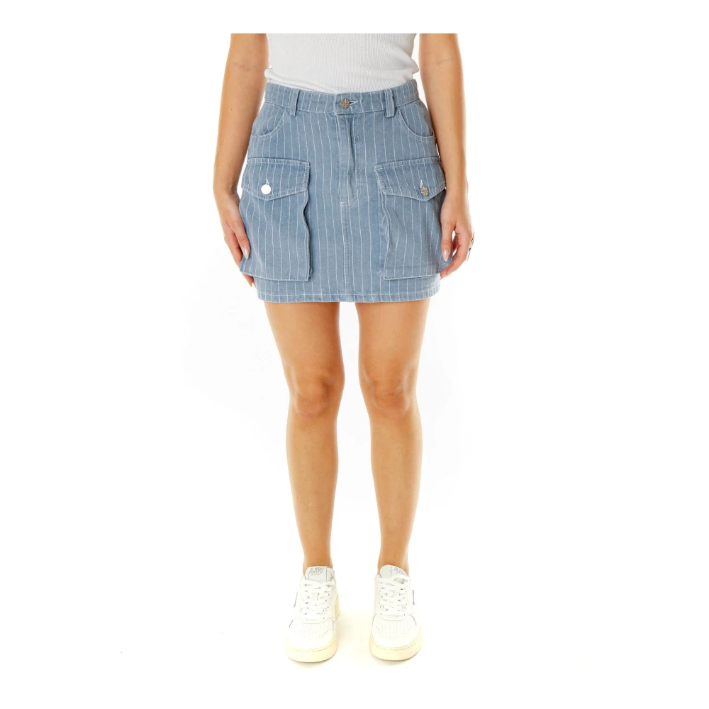 BAUM UND PFERDGARTEN Mini Denim Rok Sali Blue Dames