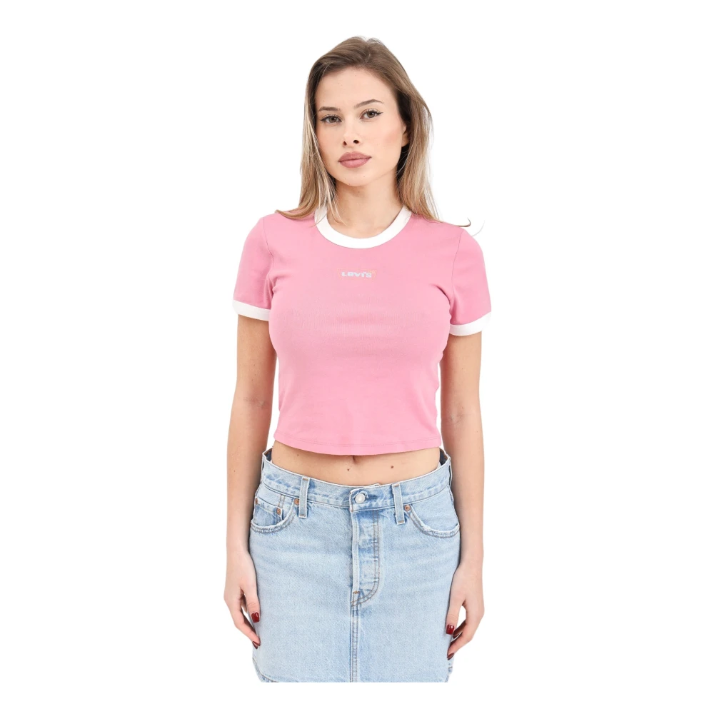 Levi's T-Shirts Pink Dames