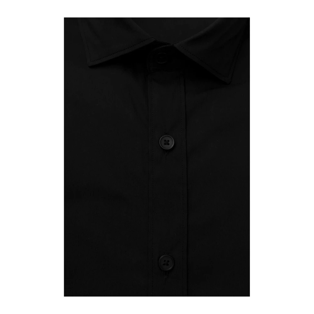 Bagutta Slim Fit Franse Kraag Shirt Black Heren